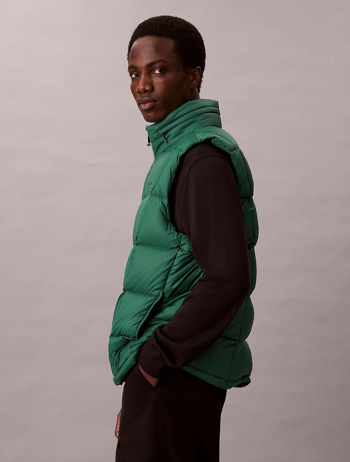 Gilet Calvin Klein con cappuccio nascosto uomo