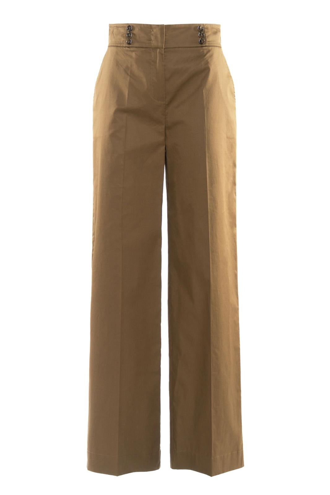Nenette pantalone emon in cotone olio a gamba larga