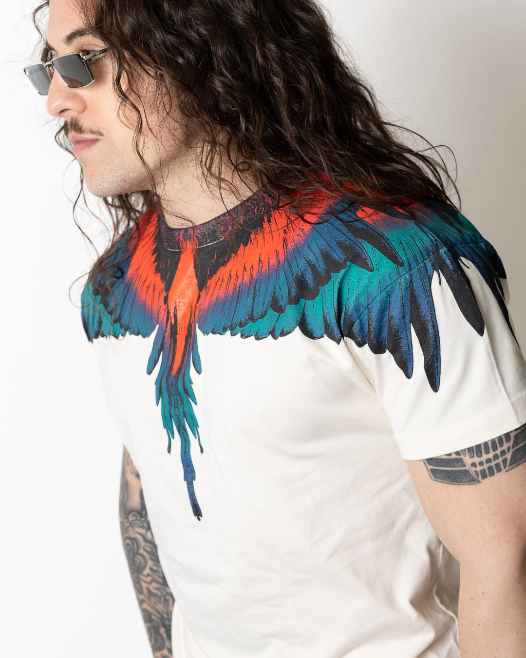 T-Shirt Marcelo Burlon "Icon Wings Colorfull" uomo