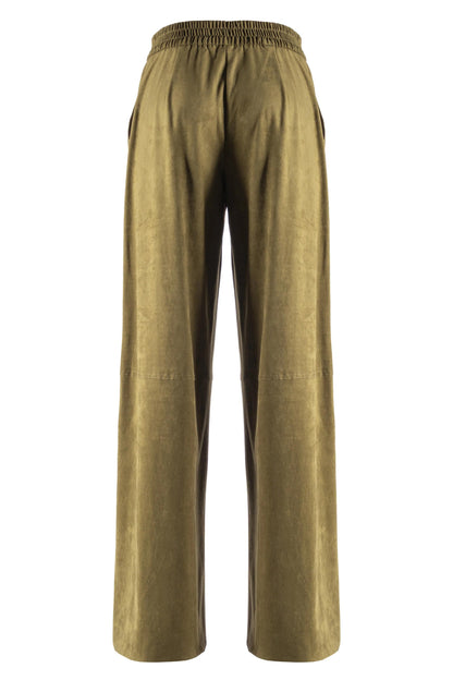 Pantalone Nenette in tessuto scamosciato