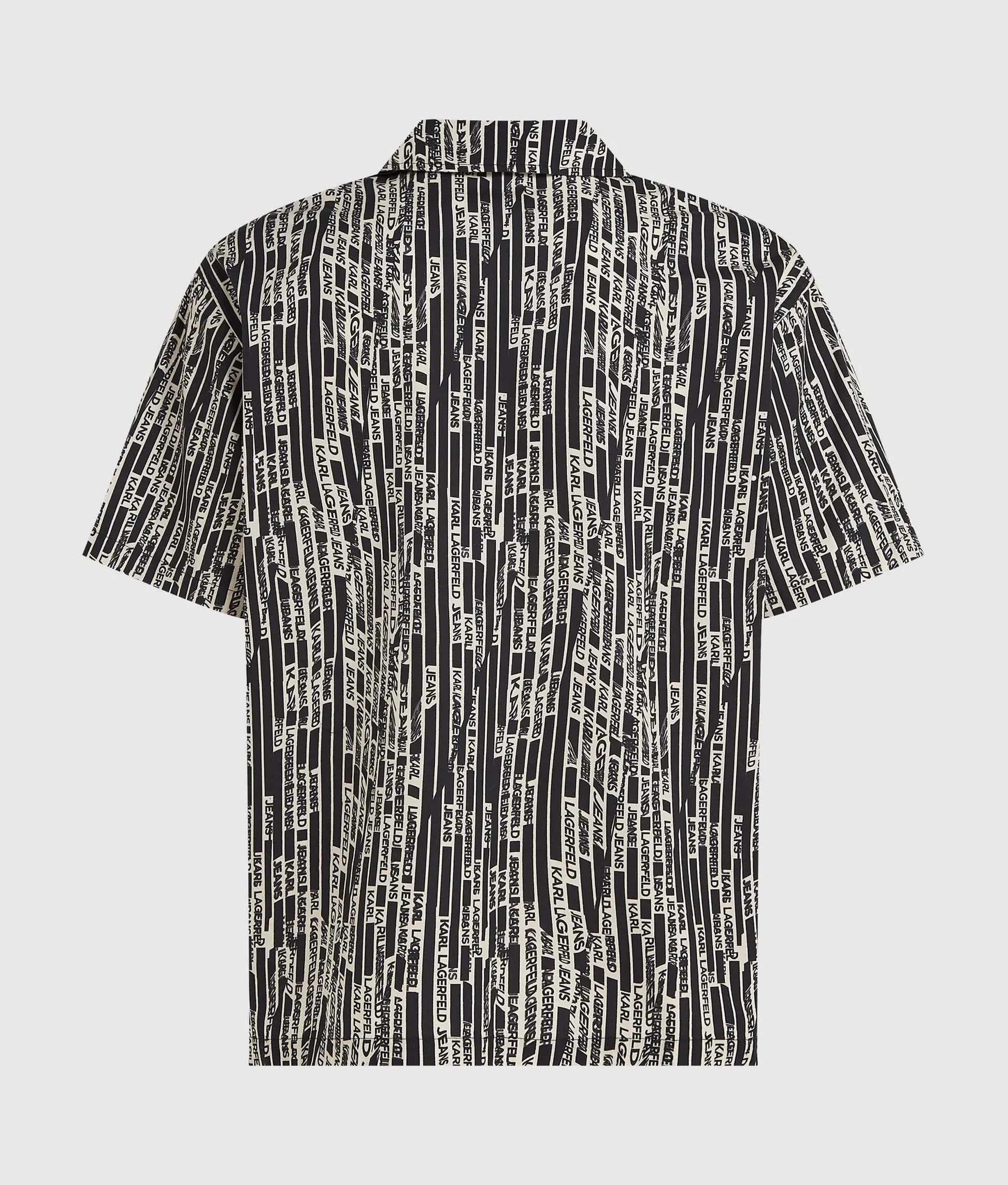 Camicia Karl Lagerfeld Jeans con stampa logata all-over uomo