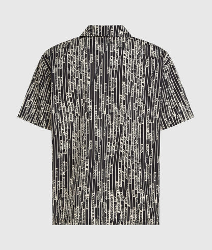 Camicia Karl Lagerfeld Jeans con stampa logata all-over uomo