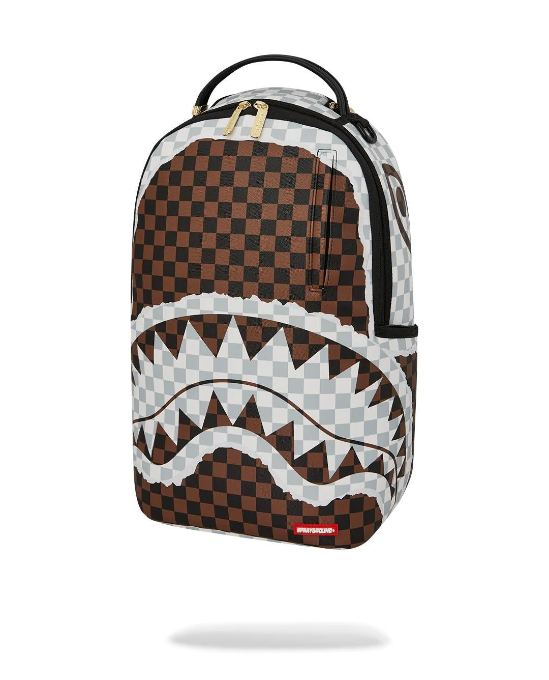 Zaino Sprayground marrone "CREAM AND BROWN TEAR CHECK BACKPACK"