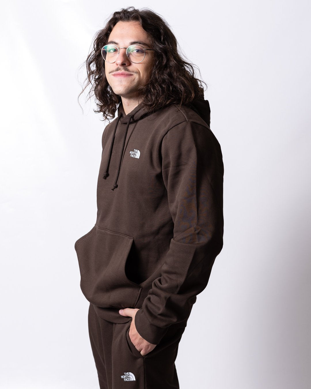 Felpa The North Face con logo ricamato