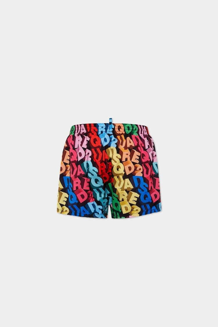 Boxer mare Dsquared2 con stampa logata uomo