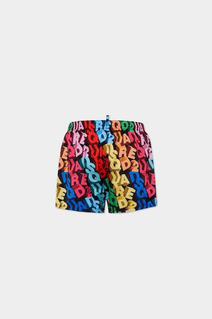 Boxer mare Dsquared2 con stampa logata uomo