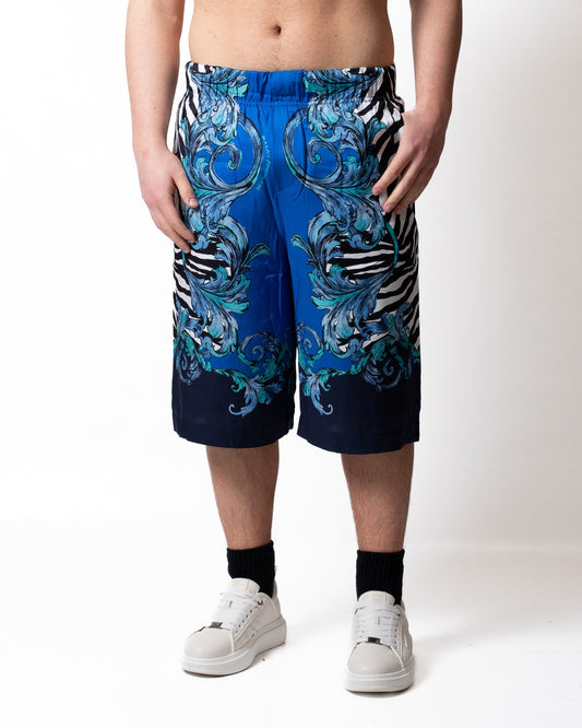 Short Versace Jeans Couture in viscosa "Zebra Barocco" uomo