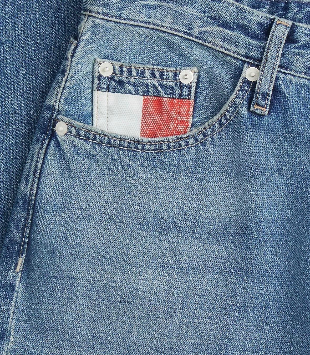 Jeans Tommy Jeans wide leg con bandiera e patch logo