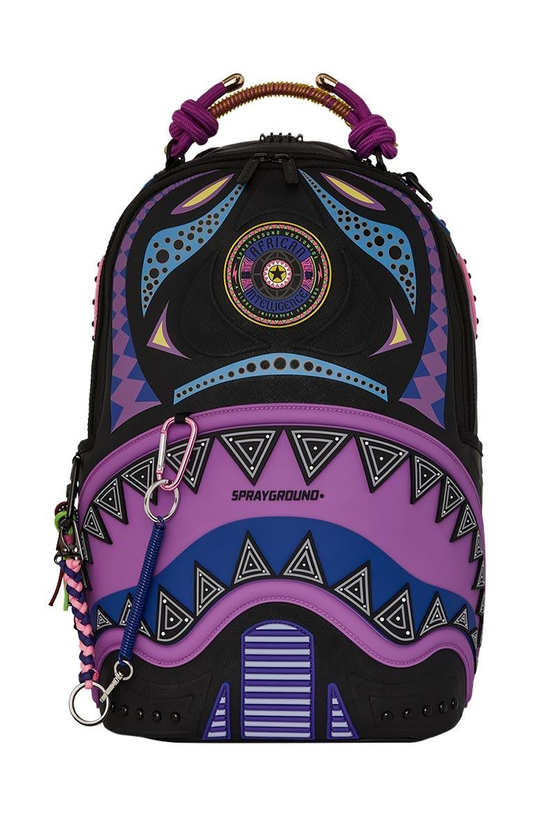 Zaino Sprayground nero A.I purple wonderland backpack
