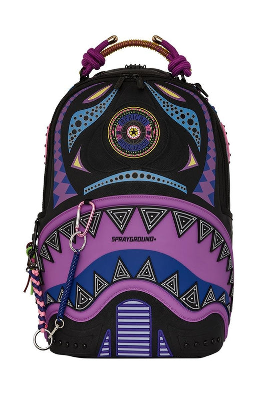 Zaino Sprayground nero A.I purple wonderland backpack