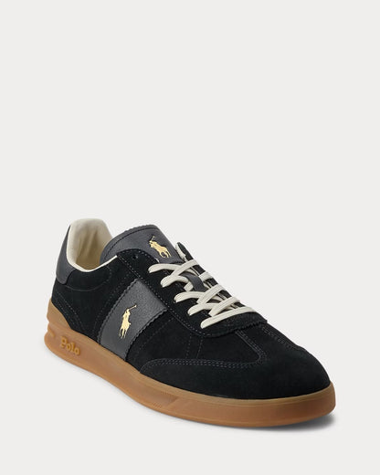 Sneakers Polo Ralph Lauren in pelle scamosciata con logo stampato 