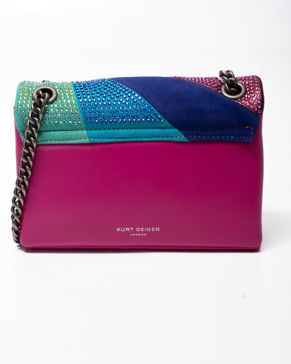 Borsa Kurt Geiger "Mini Kensington Multicolor" donna