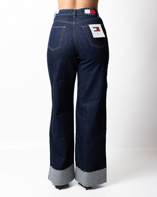 Jeans Tommy Jeans high wide con pieghe donna