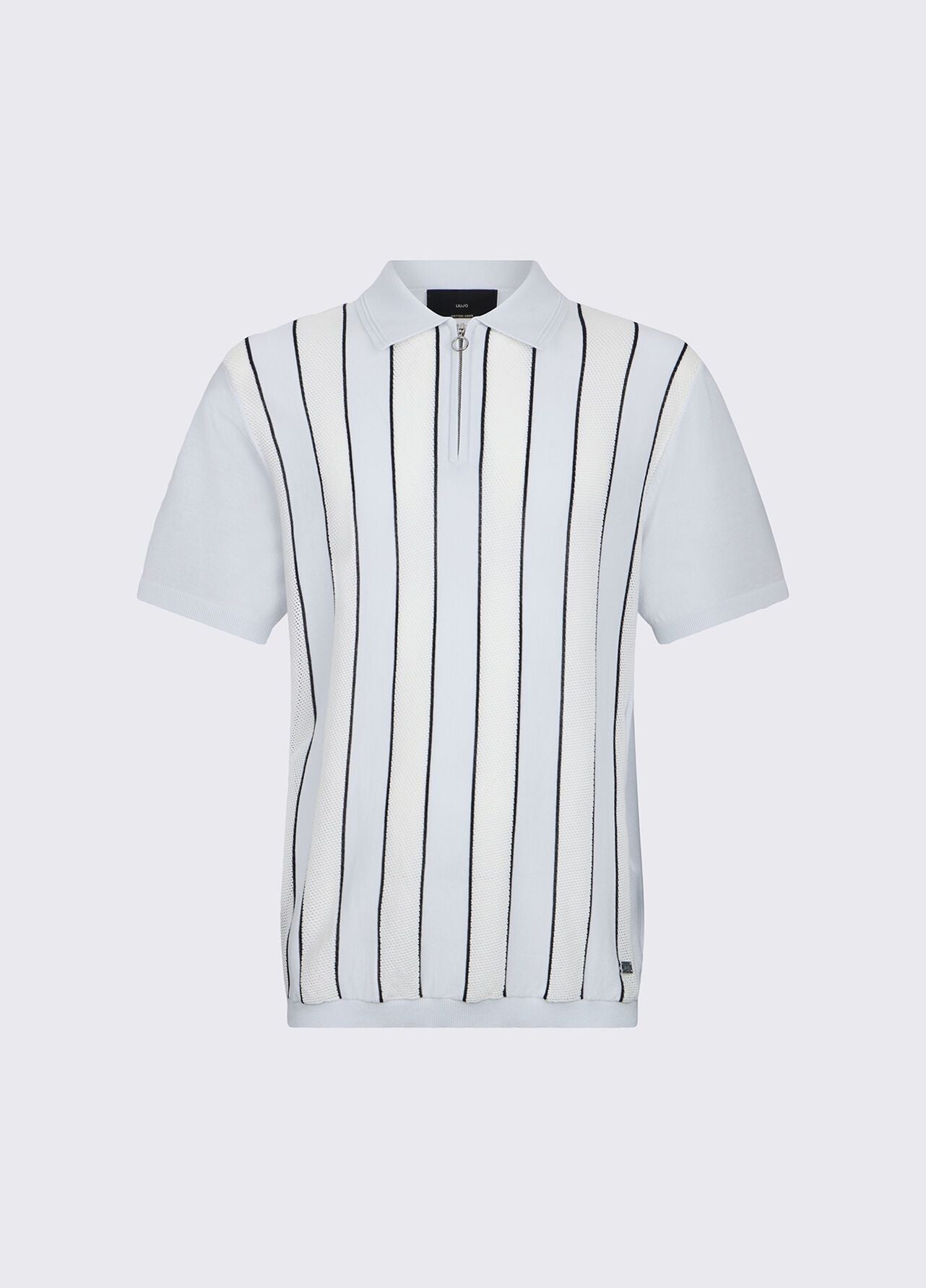 Polo Liu Jo in maglia con mezza zip uomo