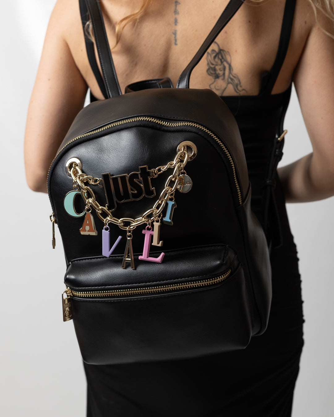 Zaino Just Cavalli in pelle con charms donna