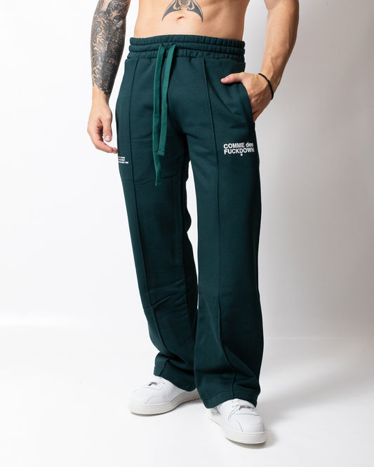 Pantalone Comme des Fuckdown in felpa con nervature e stampa uomo