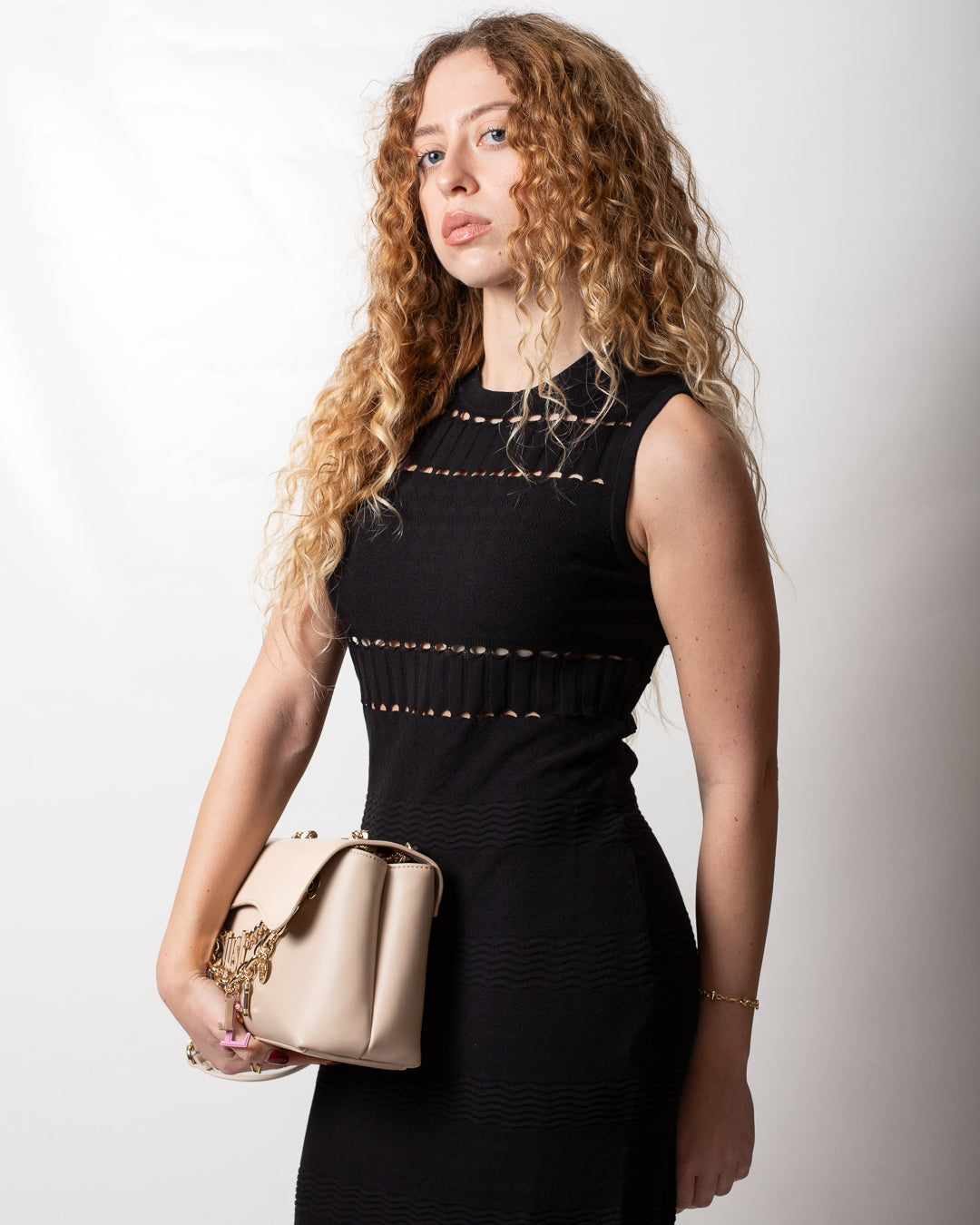 Abito Twinset Actitude in maglia traforata donna