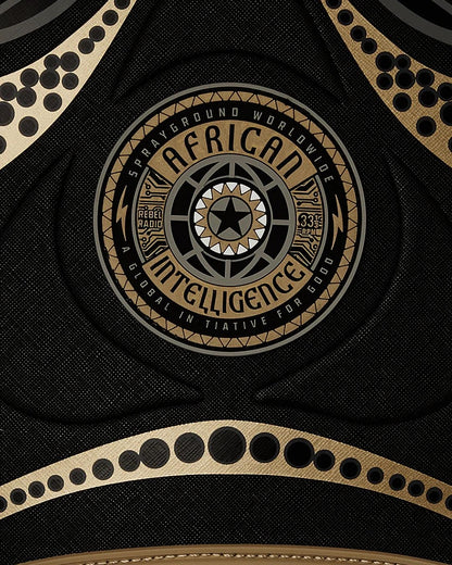 Zaino Sprayground nero AI Wonderland gold and black backpack