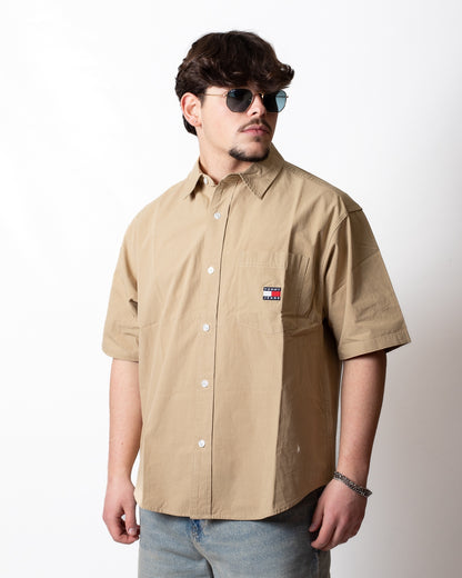 Camicia Tommy Jeans over con taschino uomo
