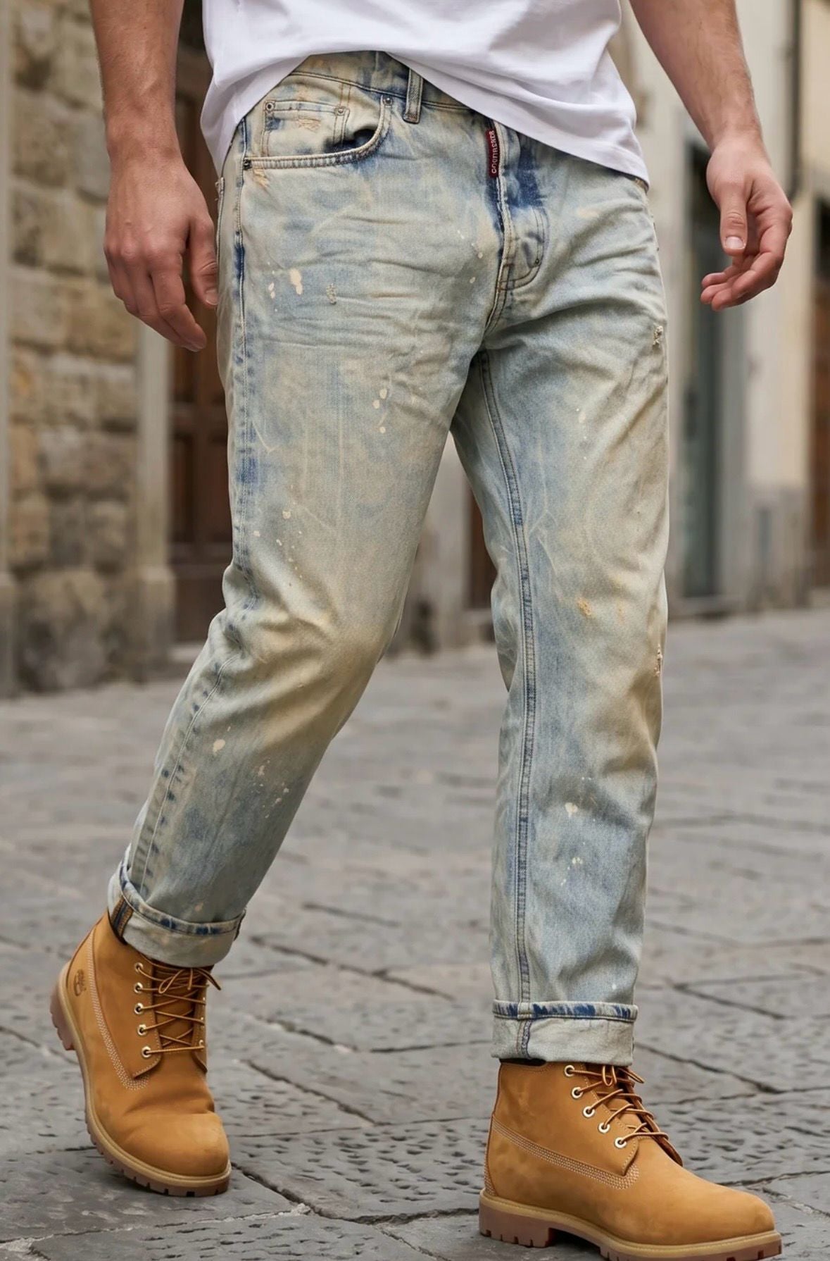 Jeans G2Firenze slim "Light Desert" uomo