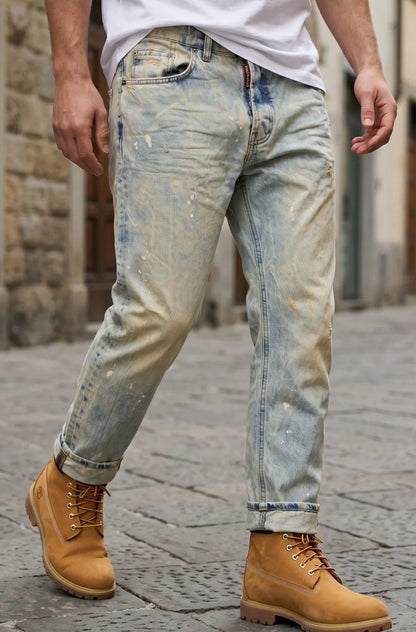 Jeans G2Firenze slim "Light Desert" uomo