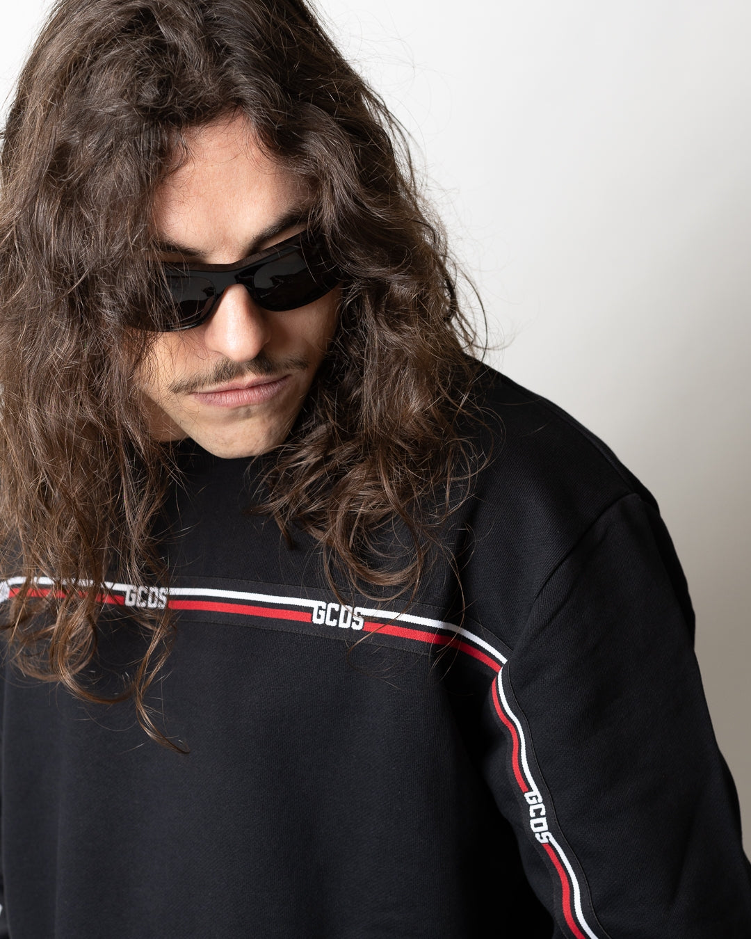 Felpa GCDS Essentials "Logo Tape" uomo