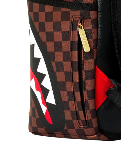 Zaino Sprayground marrone SHARKS IN PARIS GOLD DRIP BACKPACK