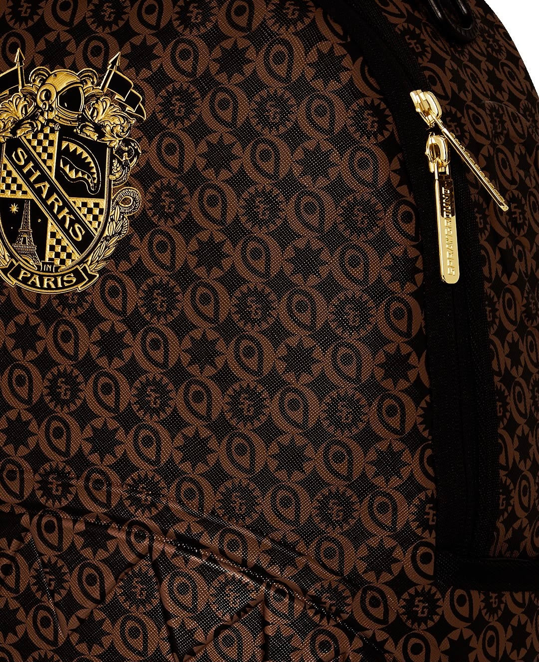 Zaino Sprayground marrone SHARKS SOUTH OF FRANCE BACKPACK