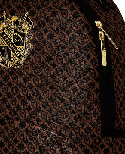 Zaino Sprayground marrone SHARKS SOUTH OF FRANCE BACKPACK