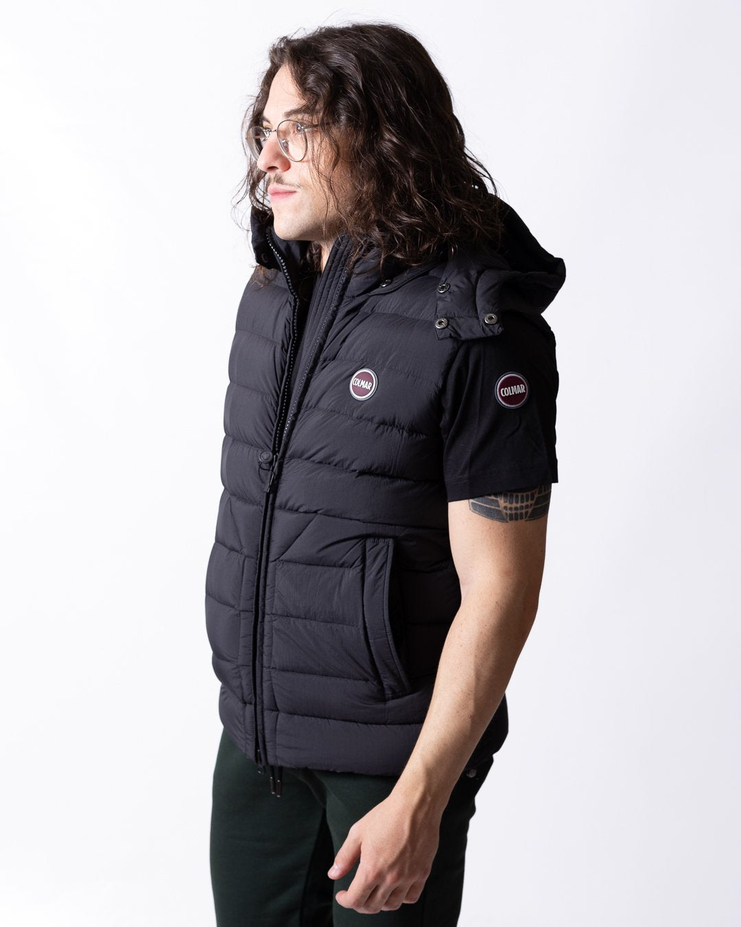 Gilet Colmar opaco con cappuccio staccabile uomo
