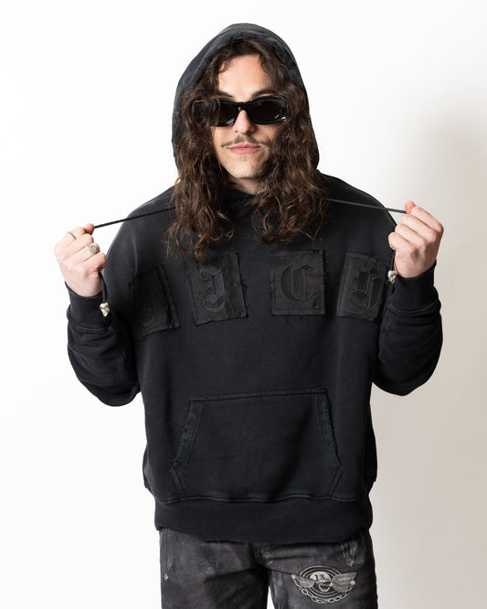 Felpa John Richmond logo patch uomo