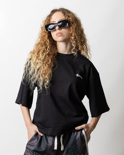 T-Shirt Barrow con strass e perline multicolor donna
