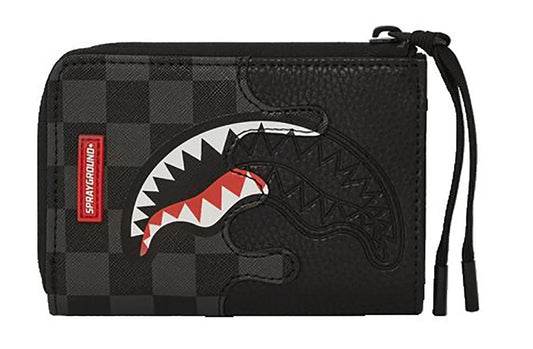 Portafoglio Sprayground nero unfinished shark  wallet