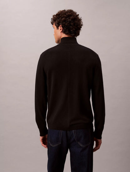 Maglia Calvin Klein a collo alto in lana merino uomo