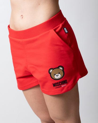 Short Moschino Underwear in felpa con logo "Teddy Bear" donna