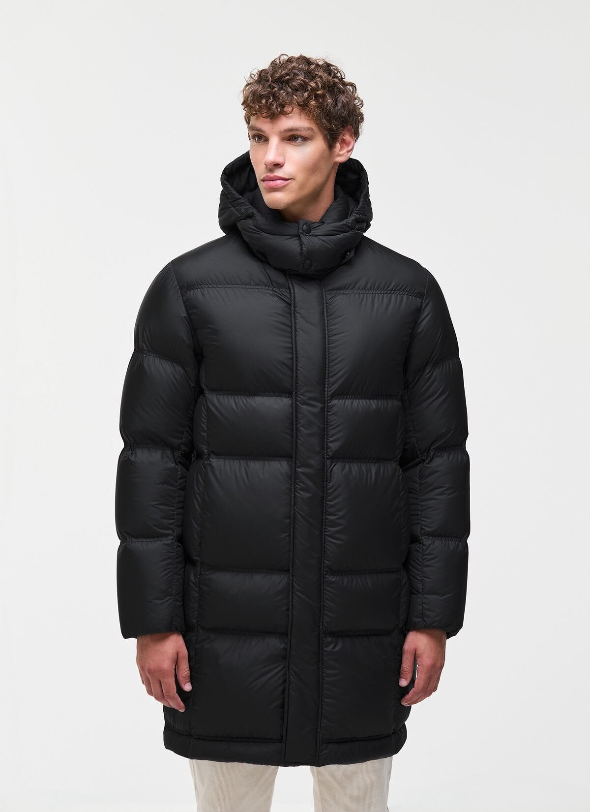 Piumino Colmar lungo puffy con cappuccio staccabile uomo