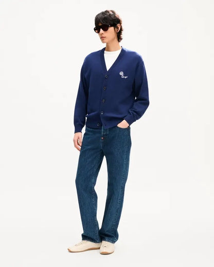Cardigan Kenzo Paris in lana con maxi ricamo sul retro