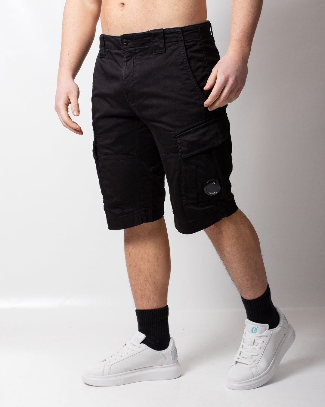 Bermuda C.P. Company cargo in satin stretch uomo