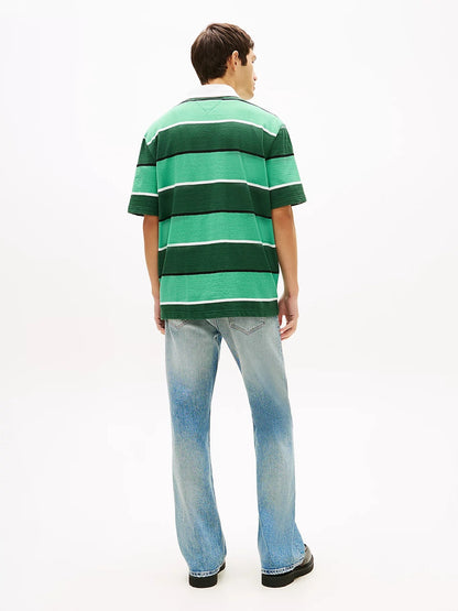 Polo Tommy Jeans relaxed "Stripe Rugby" uomo