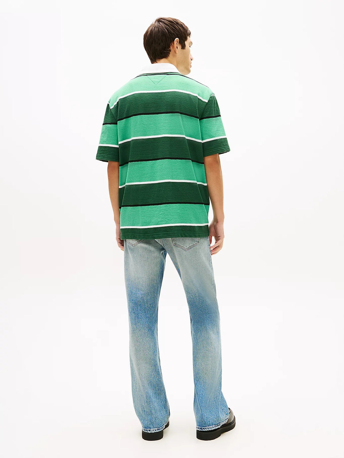 Polo Tommy Jeans relaxed "Stripe Rugby" uomo