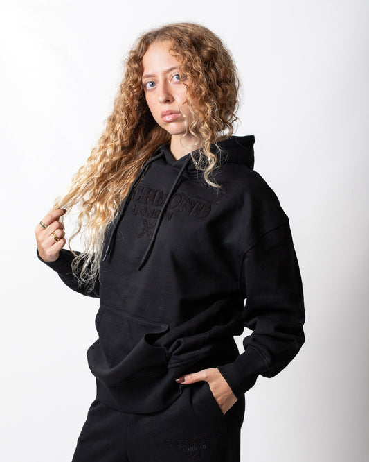Felpa Richmond X con cappuccio e logo in rilievo donna