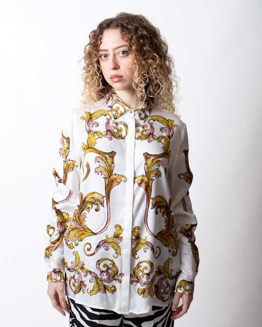 Camicia Versace Jeans Couture "Outline Barocco" in viscosa donna