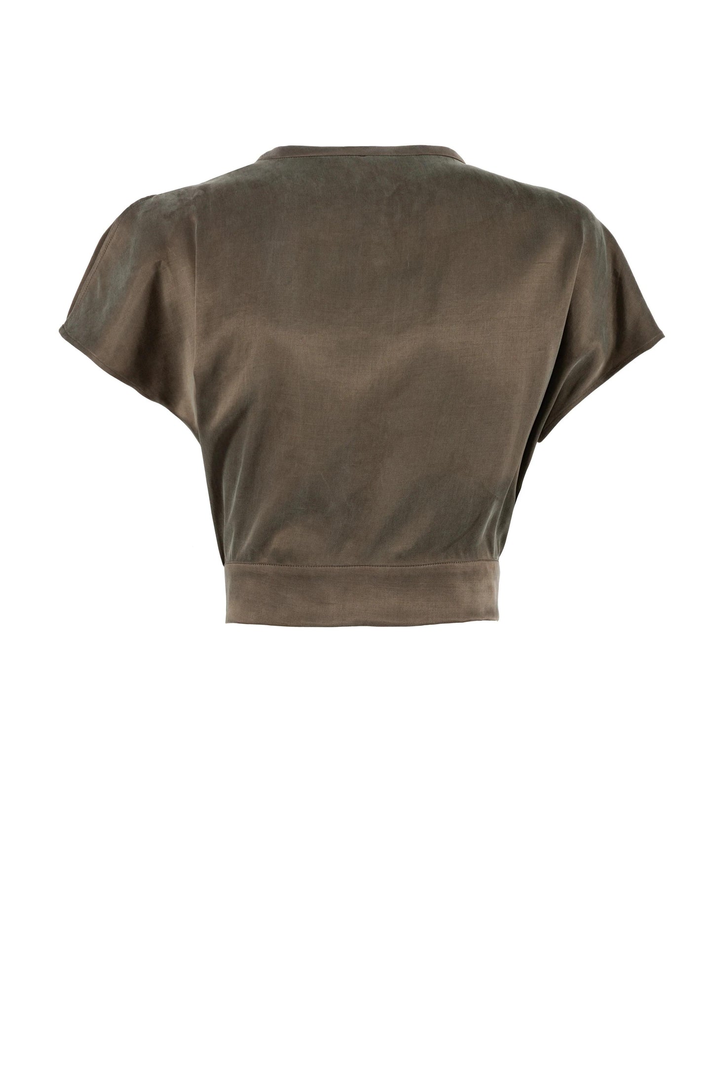 Blusa Nenette in tencel con pom pons donna