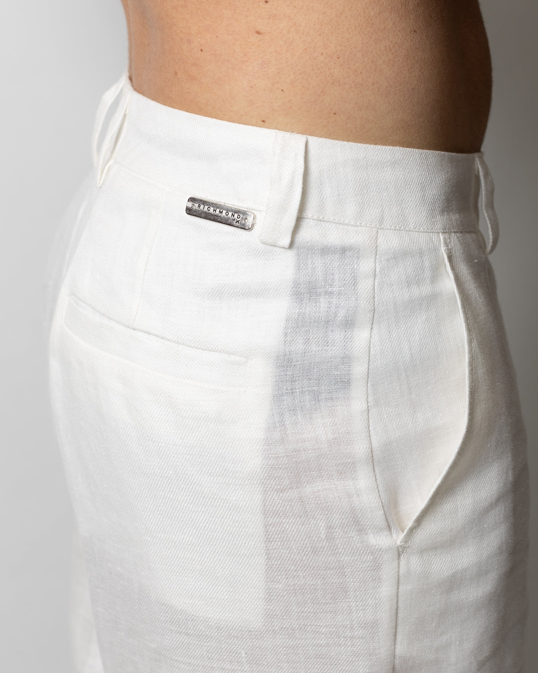 Pantalone Richmond X in lino uomo