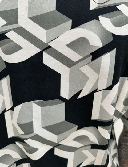 T-Shirt Karl Lagerfeld Jeans con grafica logo "Monogram" all-over uomo