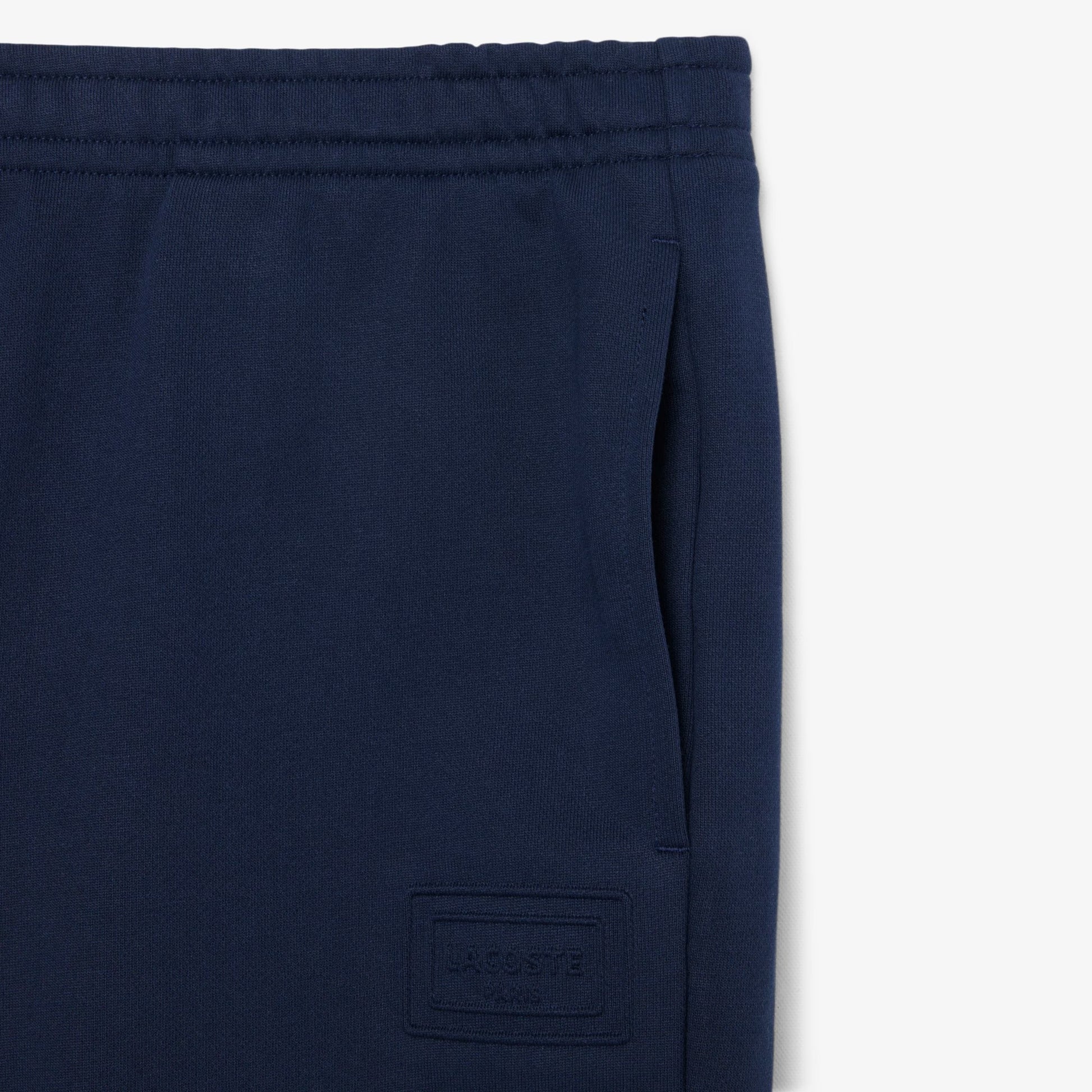 Bermuda Lacoste in felpa con logo tonal uomo