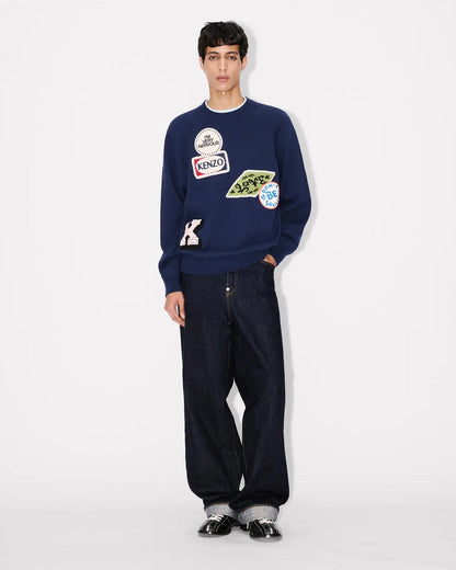 Maglia Kenzo girocollo "Badges Jumper" uomo