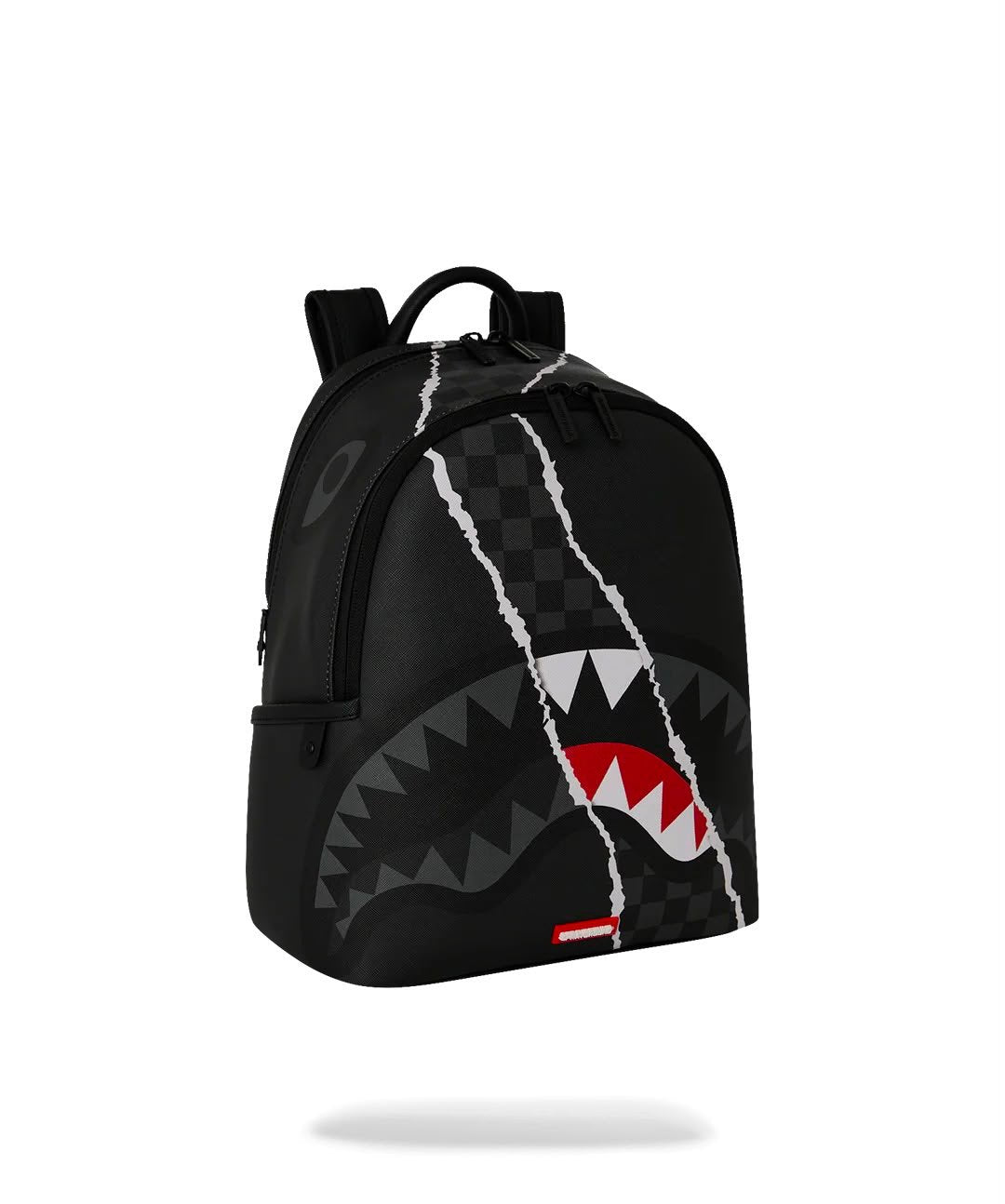 Zainetto Sprayground nero CENTER RIP REVEALING GRAY CHECK SAVAGE BACKPACK 