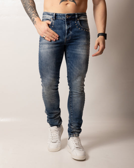 Jeans Richmond X slim con borchie uomo