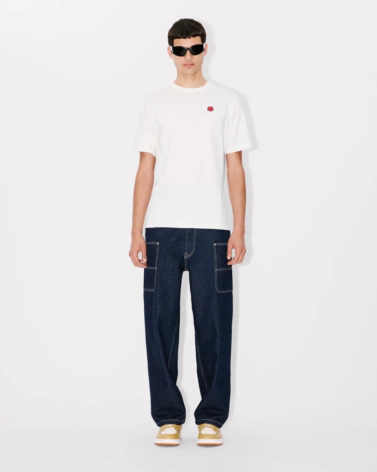 T-Shirt Kenzo con logo boke flower in ricamo